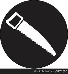 vector icon of hand saw