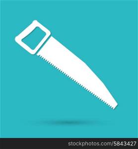 vector icon of hand saw