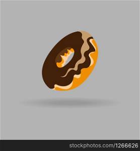 vector icon of realistic pastry or donut