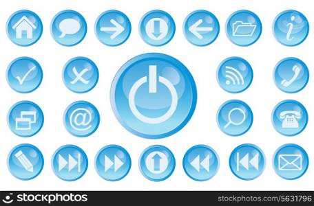 Vector icon set for web. EPS 10.