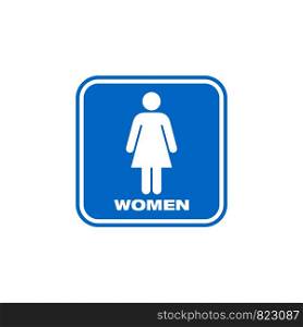 Vector Icon Template - Women Toilet Illustration Design. Vector EPS 10.