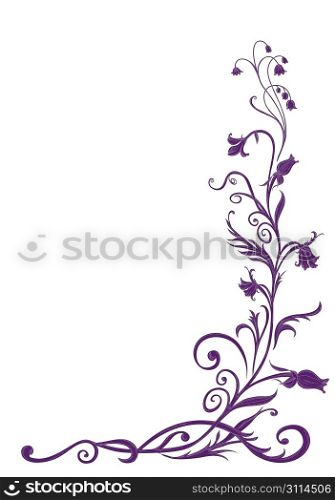 Vector Illuctration of floral pattern . Design elements of Decorative ornament.