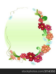 Vector illustraition of elegant floral frames