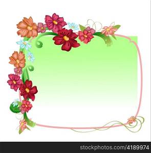 Vector illustraition of elegant floral frames
