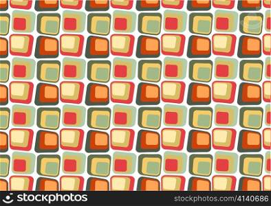 Vector illustraition of Retro styled Abstract background made of Candy Squares