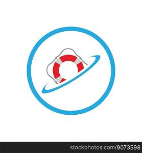 vector illustrasi of Lifebuoy Logo and Symbol design