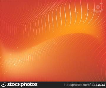 Vector illustration - abstract background made of color splashes and curved lines