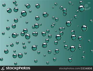 Vector illustration - abstract background made of fun and cute looking bubbles/droplets