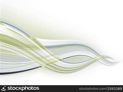 Vector illustration - abstract background made of grey splashes and curved lines