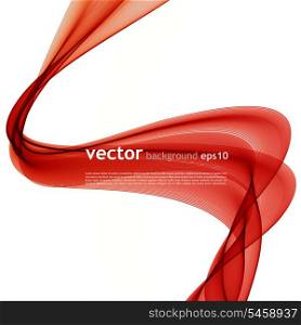 Vector illustration Abstract colorful background with red smoke wave