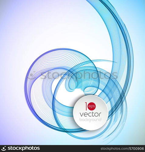 Vector illustration Abstract colorful transparent wave. EPS 10