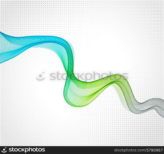 Vector illustration Abstract colorful transparent wave. EPS 10. Abstract transparent wave background