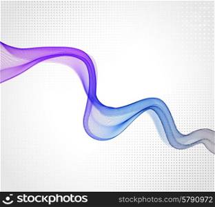 Vector illustration Abstract colorful transparent wave. EPS 10. Abstract transparent wave background