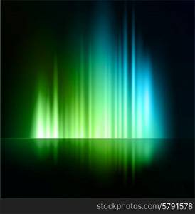 Vector illustration Abstract dark background with shiny light lines. Abstract vector shiny background