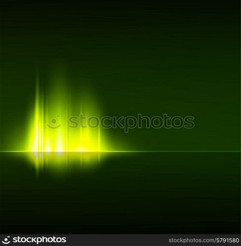 Vector illustration Abstract dark background with shiny light lines. Abstract vector shiny background