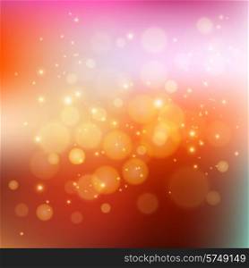 Vector illustration Abstract holiday light background with bokeh. Abstract holiday light background with bokeh