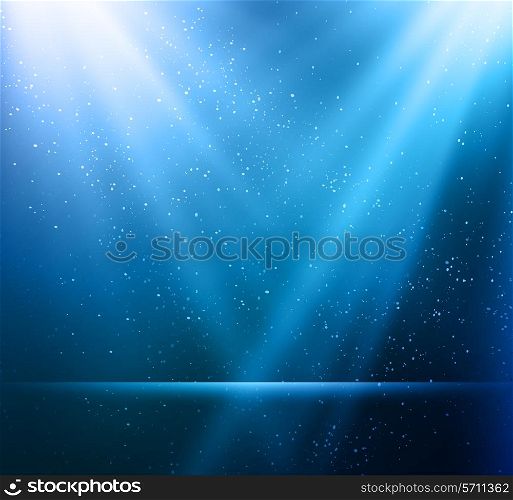 Vector illustration Abstract magic blue light background