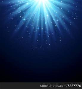 Vector illustration Abstract magic light backgroud with star
