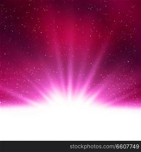 Vector illustration Abstract magic purple light background. Vector shiny Abstract magic purple light background
