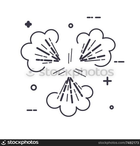 Vector illustration abstract speed motion black lines