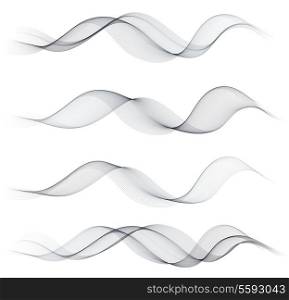 Vector illustration Abstract transparent wave. EPS 10