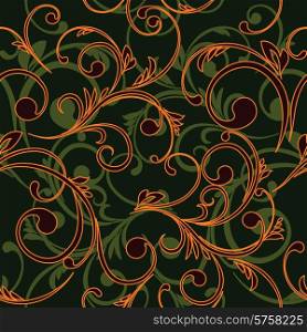 Vector illustration Abstract vintage seamless damask pattern. Abstract vintage seamless damask pattern