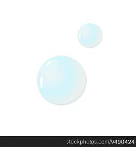 vector illustration bubble illustration on white isolated background. vector illustration sea bubble illustration on white