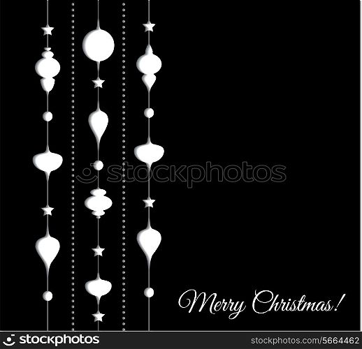 Vector illustration Christmas decoration paper background. EPS 10