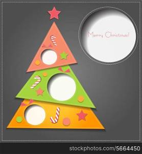 Vector illustration Christmas tree