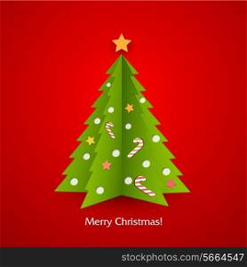Vector illustration Christmas tree background. EPS 10