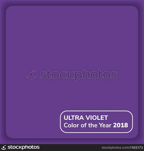 Vector illustration. Color of the year 2018. Ultra violet. Vector illustration. Color of the year 2018.