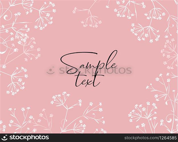 Vector illustration colorful background from silhouettes of flowers. Floral background. Background from silhouettes of flowers