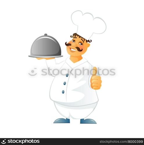 Vector illustration (eps 10) of Chef cook man
