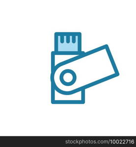 Vector illustration, flash disk icon design template