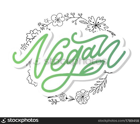 Vector illustration, food design. Handwritten lettering for restaurant, cafe menu. Vector elements for labels, logos, badges, stickers or icons. Calligraphic and typographic collection. Vector set illustration, food design. Handwritten lettering for restaurant, cafe menu. Vector elements for labels, logos, badges, stickers or icons. Calligraphic and typographic collection. Vegan menu