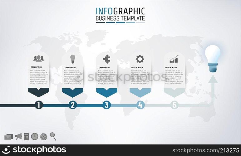 Vector illustration for business Infographic template layout design for presentation, business planing, marketing or any purpose. EPS10.
