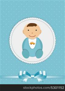 Vector Illustration for Newborn Boy EPS10. Vector Illustration for Newborn Boy