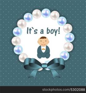 Vector Illustration for Newborn Litle Boy EPS10. Vector Illustration for Newborn Boy