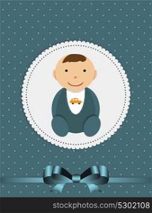 Vector Illustration for Newborn Litle Boy EPS10. Vector Illustration for Newborn Boy