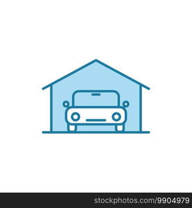 Vector illustration, Garage icon design template