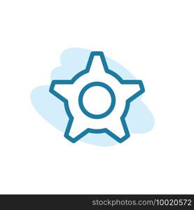 Vector, illustration, gear icon design template