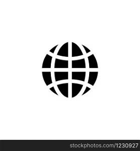 Vector illustration, globe icon template.