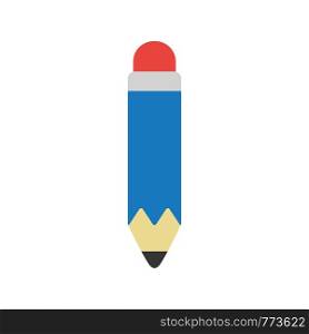 Vector illustration icon concept of blue pencil.