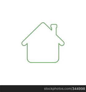 Vector illustration icon concept of house arrow up. Color outlines. 