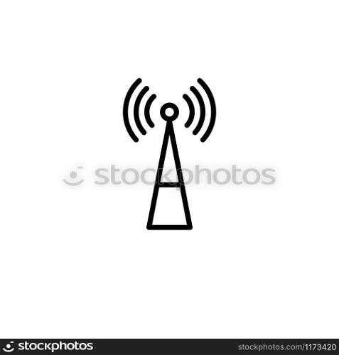 vector illustration icon tower antenna