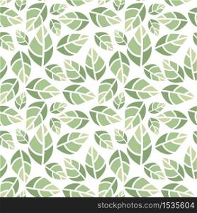 Vector Illustration leaf. Seamless pattern with leaves. Nature background. Seamless pattern with leaf