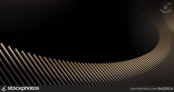 Vector illustration lined Bended stripes golden colors in empty space Futuristic backgrounds for business presentations, ecommerce signs retail shopping, advertisement business agency, ads campaigns