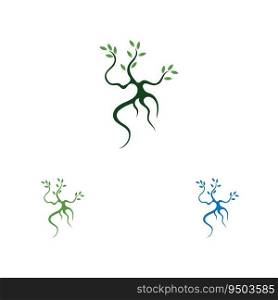vector illustration logo and symbol of Mangrove trees and mangrove Forest Ecology