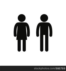 Vector illustration Male and Female pictogram for Restroom Symbol Icon
