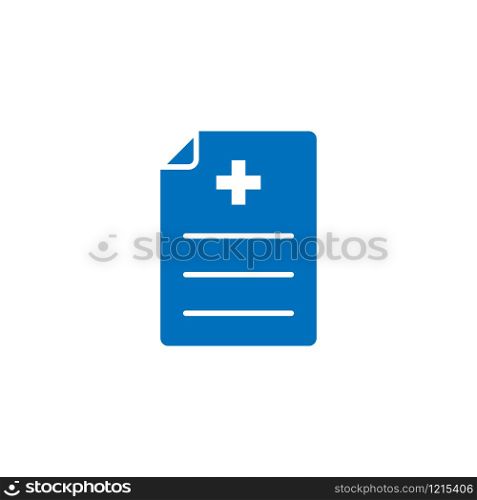 Vector, illustration, medical report icon design template